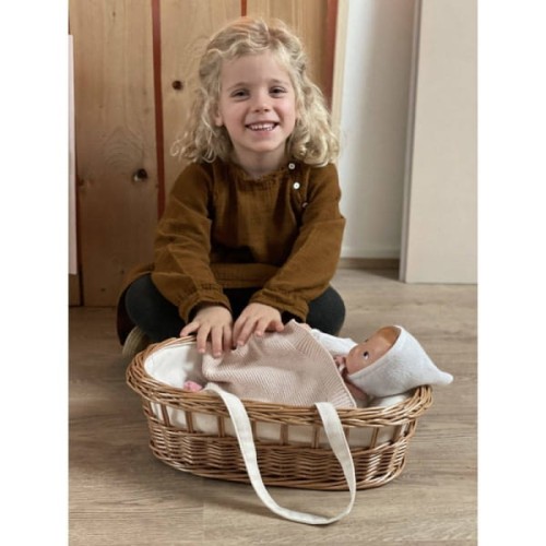 Egmont Toys® - Nosidełko  -  Gondola Dla Lalki z Naturalnej Wikliny | Egmont Toys®