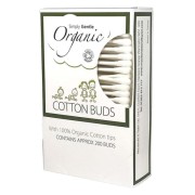 Simply Gentle   -   Organiczne Patyczki Kosmetyczne do Uszu (200 Szt)