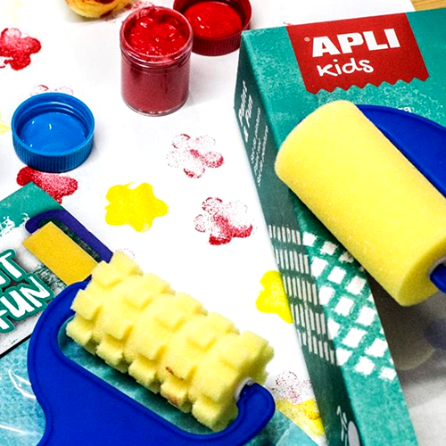 Apli Kids - Zestaw Stempelków i Wałków z Farbkami Apli Kids