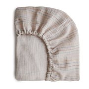 Mushie  -   Prześcieradło do Łóżeczka 120 x 60 cm Breathable Retro Stripe  -  Medium