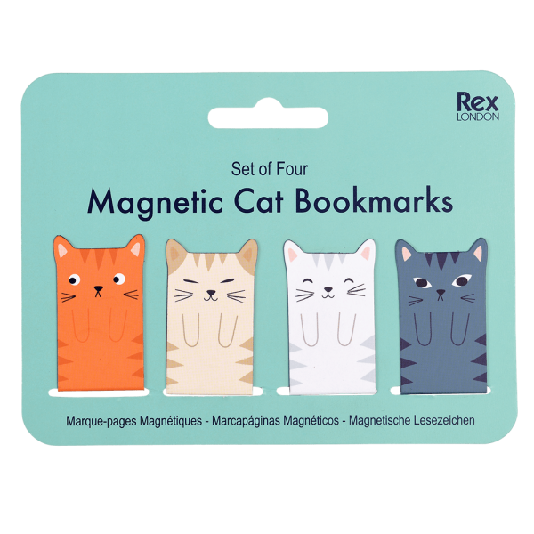 REX LONDON - Magnetyczne Zakładki do Książki, Koty, Rex London