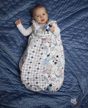 La Millou  -  śpiworek do spania Sleeping bag m  -  Yoga Candy Sloths &amp; Yoga Candy Leaves