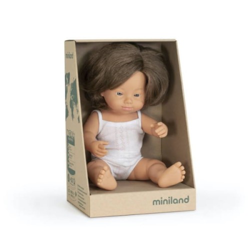 Miniland        -        Lalka Dziewczynka Europejka ds 38cm Miniland Doll