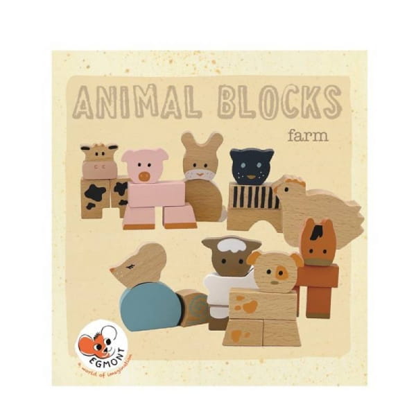 Egmont Toys® - Drewniane Klocki Konstrukcyjne  -  Farma | Egmont Toys®
