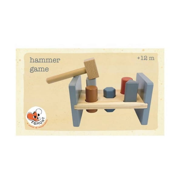 Egmont Toys® - Drewniana Przebijanka  -  Sorter z Młotkiem | Egmont Toys®