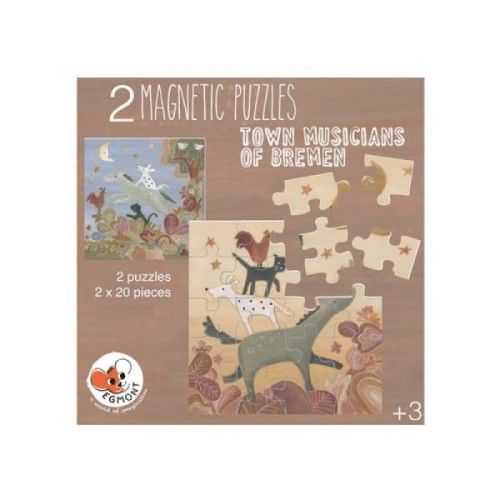 Egmont Toys® - Puzzle Magnetyczne Muzykanci z Bremy | Egmont Toys®
