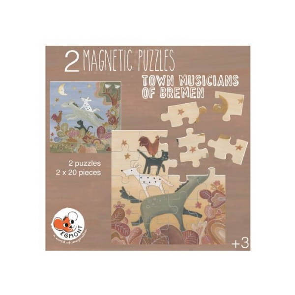 Egmont Toys® - Puzzle Magnetyczne Muzykanci z Bremy | Egmont Toys®