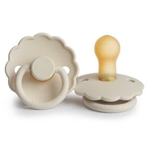 Frigg       -       Smoczek  z Naturalnego Kauczuku Daisy  Cream  -  Rozmiar 0 - 6m
