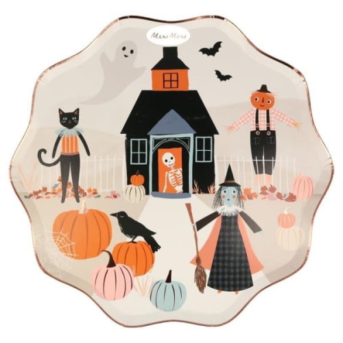 Meri Meri -  Duże Talerzyki  -  Pumpkin Patch