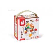 Janod  -  Magnesy Drewniane Farma 24 Sztuki