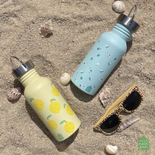 Maison Petit Jour® - Butelka Stal Nierdzewna, Mewy, 0,5 l | Maison Petit Jour®
