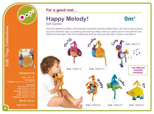 Oops  -  Muzyczna Zawieszka Przytulanka z Pozytywką Sowa