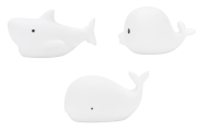 Rabbit&amp;Friends - Zestaw Mini Morskie Lampki Silikonowe Białe 3 Szt.