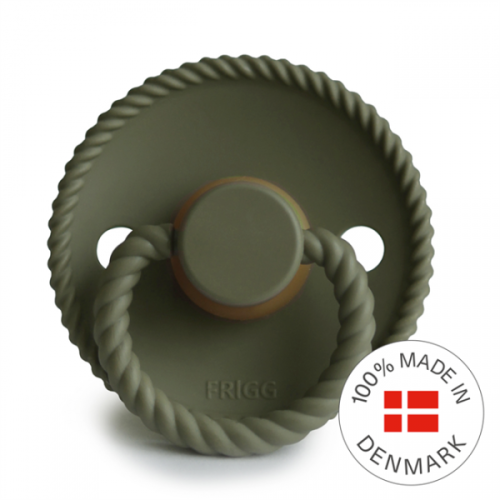 Frigg          -          Smoczek  z Naturalnego Kauczuku Frigg Rope   -  Olive   Rozmiar 0    -    6m