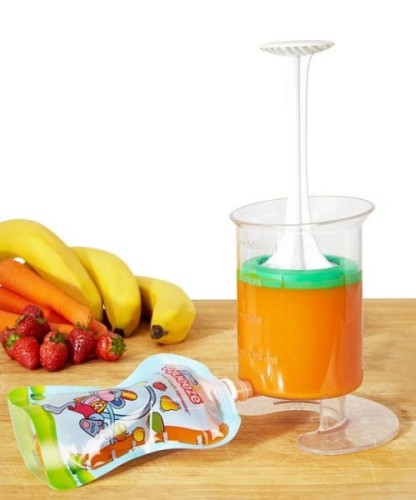 Fill'n Squeeze  -  Pojemnik do Napełniania Saszetek 5 Saszetek i Szczoteczka
