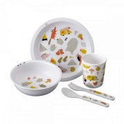 Maison Petit Jour® - Zestaw Naczyń i Sztućców Dla Dziecka, 5 El., Przygoda! | Maison Petit Jour®