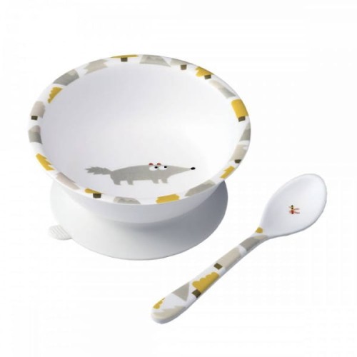 Maison Petit Jour® - Miseczka Dla Dzieci z Przyssawką i Łyżką, Przygoda! | Maison Petit Jour®