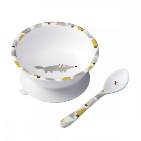 Maison Petit Jour® - Miseczka Dla Dzieci z Przyssawką i Łyżką, Przygoda! | Maison Petit Jour®