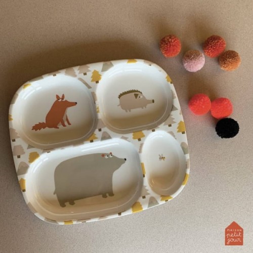 Maison Petit Jour® - Talerz z Przegródkami Dla Dzieci, Przygoda! | Maison Petit Jour®