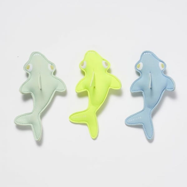 Sunnylife -  Zabawki do Kąpieli Dive Buddies  -  Shark Tribe, Blue Neon Citrus