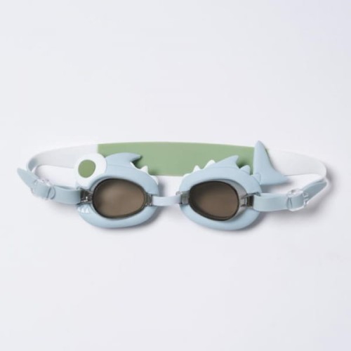 Sunnylife -  Okulary Pływackie Dla Dzieci   -  Shark Tribe, Khaki
