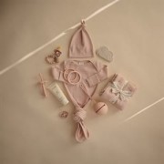 Mushie   -   Mushie Beanie   -   Czapeczka z Supełkiem Blush