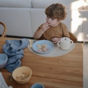 mushie -  Sztućce Dla Dzieci do Nauki Samodzielnego Jedzenia Vanilla