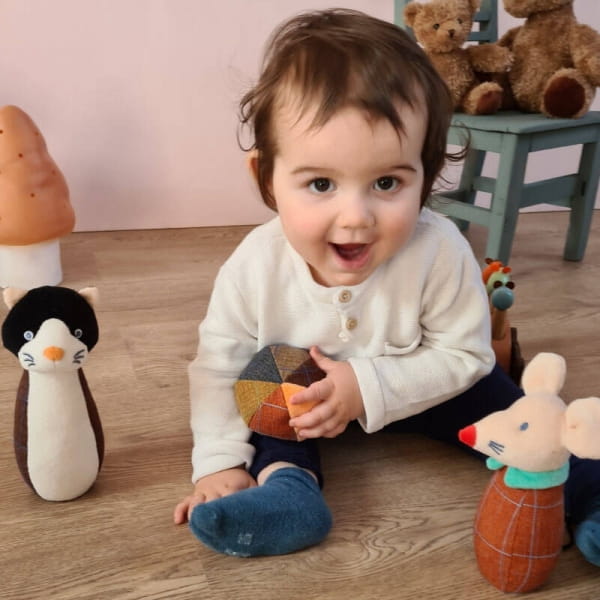 Egmont Toys® - Kręgle Dla Dzieci do Zabawy  -  Kot i Myszki | Egmont Toys®
