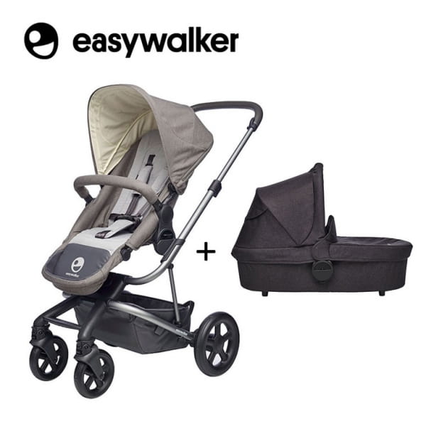 Easywalker  -  Harvey Wózek Głęboko - Spacerowy Steel Grey (zawiera Stelaż, Siedzisko z Budką i Pałąkiem)