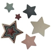 mushie -  Piramida układanka Sensoryczna Nesting Star