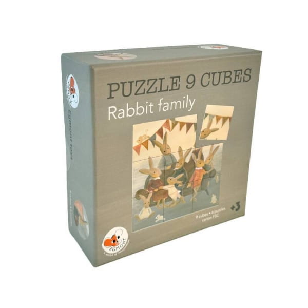 Egmont Toys® - Puzzle  -  Układanka Sześciany  -  Rodzina Króliczków | Egmont Toys®