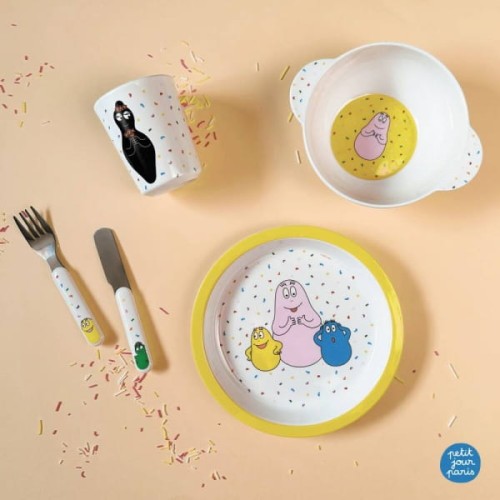 Petit Jour Paris® - Miseczka Dla Dzieci z Uchwytami, Barbapapa | Petit Jour Paris®