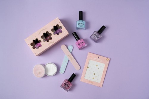 Oh Flossy - Oh Flossy, Lakier do Paznokci Fioletowy Brokat, 12 Ml, Bio Brokat, Roślinna Formuła