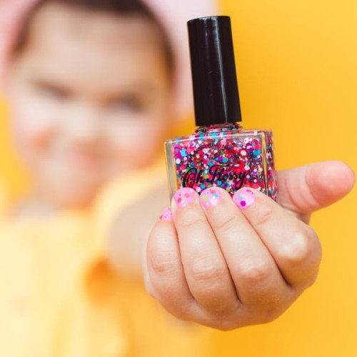 Oh Flossy - Oh Flossy, Lakier do Paznokci Konfetti, 12 Ml, Bio Brokat, Roślinna Formuła
