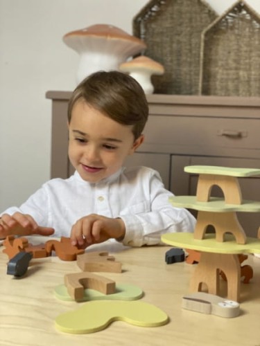Egmont Toys® - Drewniana Gra Zręcznościowa, Balansujące Wiewiórki | Egmont Toys®