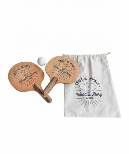 Wooden Story - Drewniane Paletki do Gry Obróć i Odbij 2 Szt.