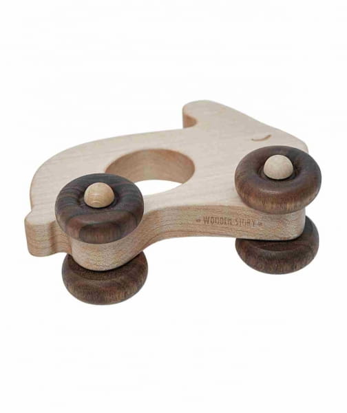 Wooden Story - Drewniana Zabawka na Kółkach Królik