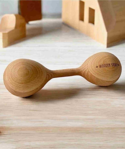 Wooden Story - Drewniana Grzechotka Lark