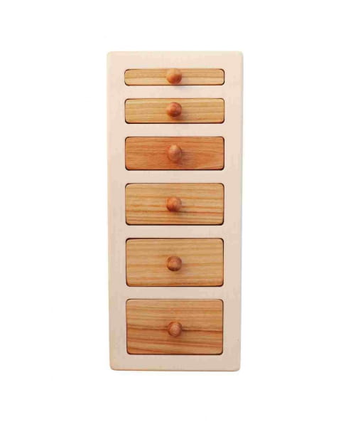 Wooden Story - Drewniana Układanka Puzzle Klocki Szerokie i Wąskie