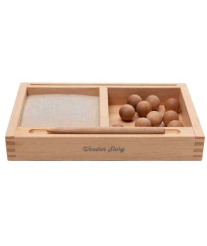 Wooden Story - Tacka Montessori z Uchwytem 2 - Częściowa