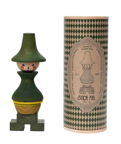 Wooden Story - Układanka Lala Stick Fig No.07 – Kolorowa