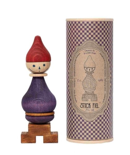 Wooden Story - Układanka Lala Stick Fig No.06 – Kolorowa