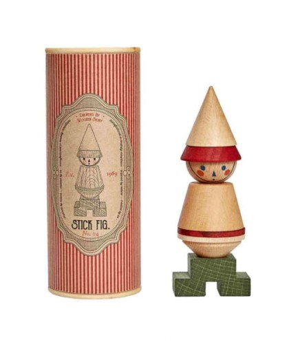 Wooden Story - Układanka Lala Stick Fig No.04 – Kolorowa