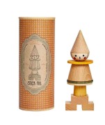 Wooden Story - Układanka Lala Stick Fig No.01 – Kolorowa