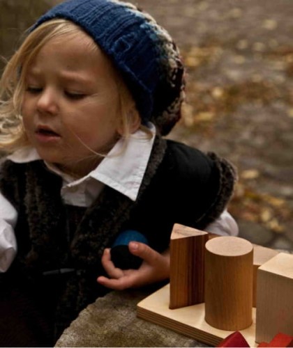 Wooden Story - Drewniane Klocki do Sortowania Kształtów – Naturalne xl