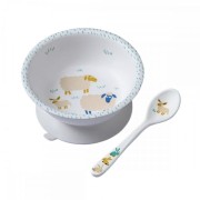 Maison Petit Jour® - Miseczka Dla Dzieci z Przyssawką i Łyżką, Farma | Maison Petit Jour®