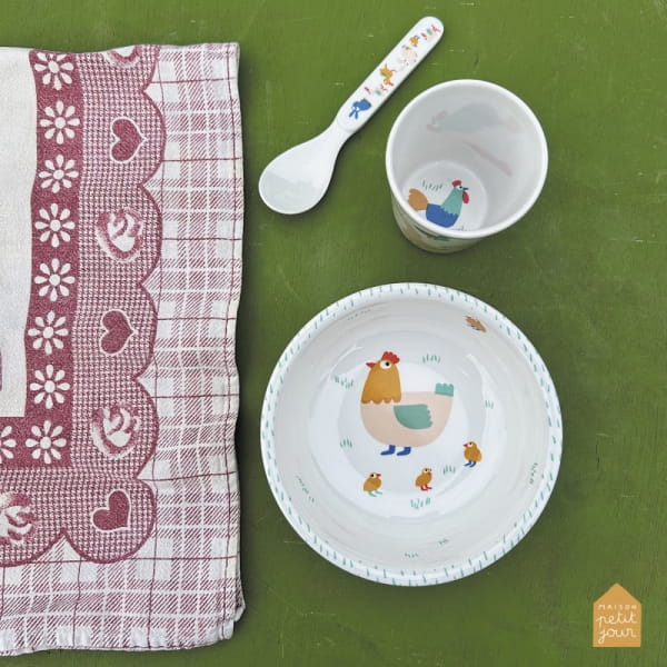Maison Petit Jour® - Miseczka Dla Dzieci z Melaminy, Seria Farma | Maison Petit Jour®