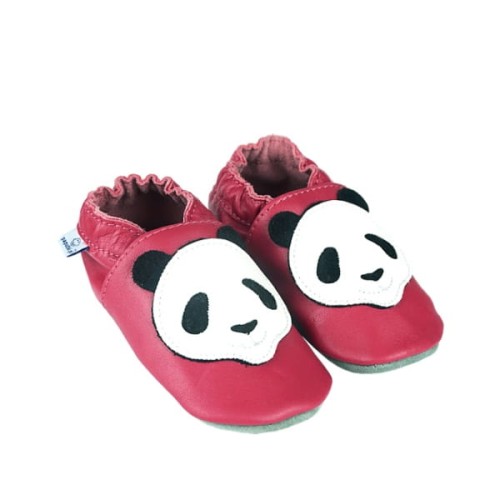 Paputki  -  Papcie Kapcie do Przedszkola - Ciemny Róż Panda