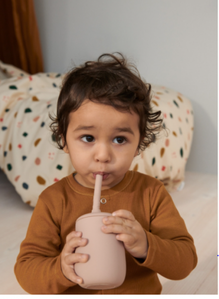 Liewood    -    Silikonowy Kubek Niekapek Ellis Sippy Cup  -  Cat Rose