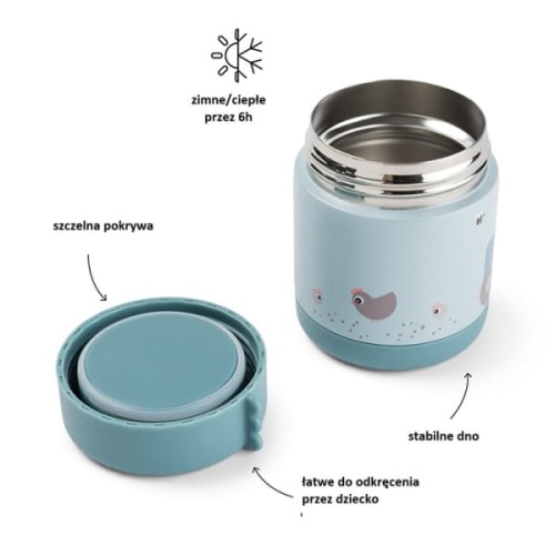 Done by Deer - Done by Deer Termos Obiadowy Dla Dziecka 300ml Tiny Farm Blue